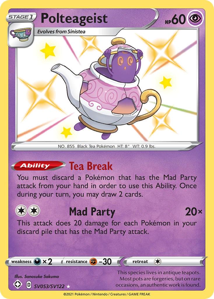 Shining Fates Polteageist Pokémon card